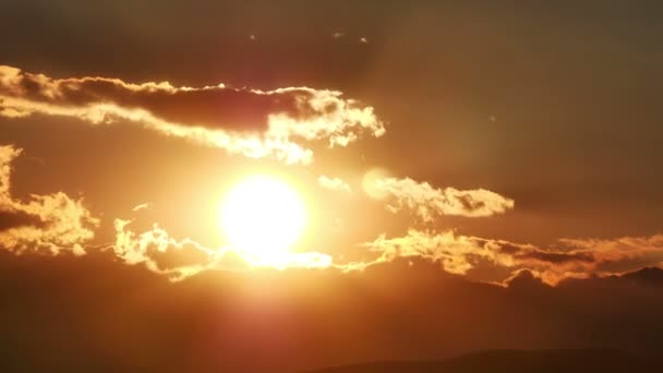 Západ slunce časová prodleva — Stock video