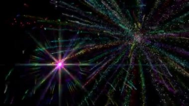 Havai fişek renk soyut ışık