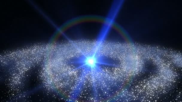 Галактика андромеда абстрактная — стоковое видео