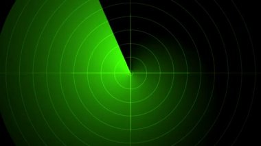 Radar yeşil skren