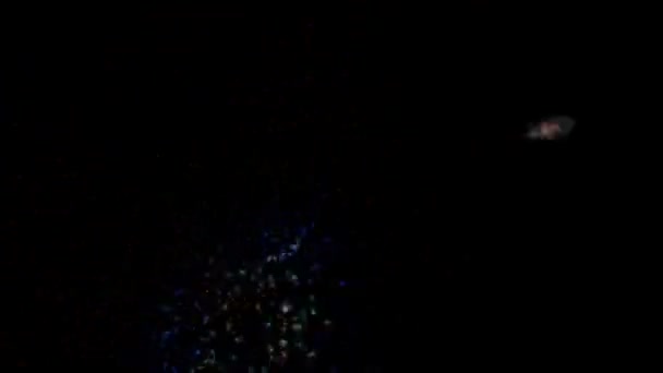 Feuerwerk Partikel abstrakte Farbe — Stockvideo