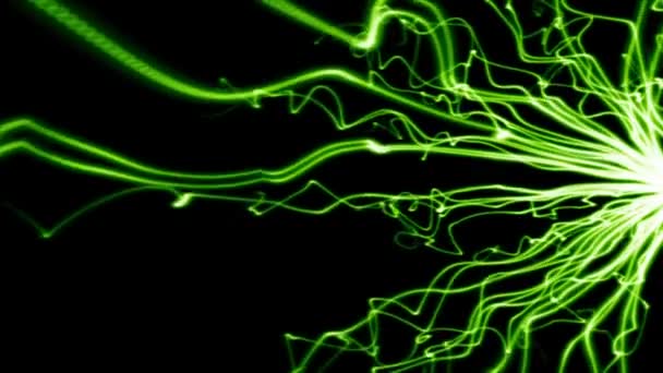 Tentáculos abstracto verde — Vídeos de Stock