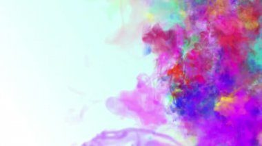 Renkli duman mürekkep soyut