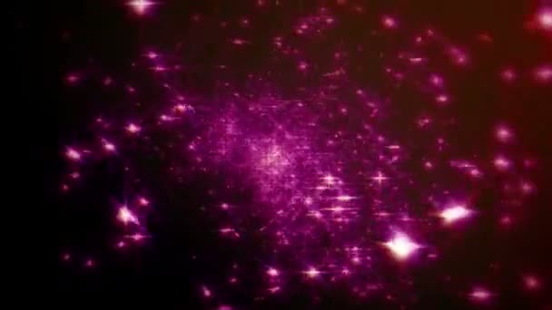 Dance particle stars — Stock Video