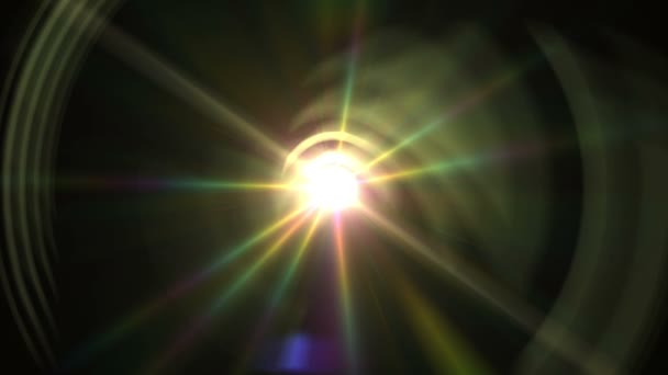 Φακού φωτοβολίδα ακτίνα φωτός — Αρχείο Βίντεο