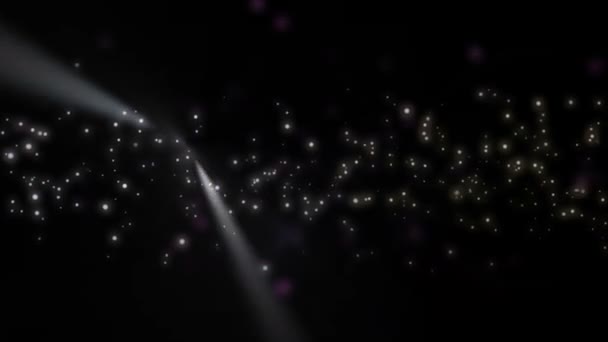 Lente luz estrelas festa — Vídeo de Stock