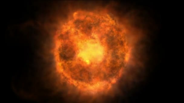 Вогняна куля абстрактне полум'я — стокове відео