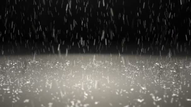 Rain particle slow motion bluer — Stock Video