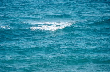 Doğal mavi deniz dalgası manzara arkaplanı