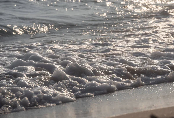 Wave Splash Sea Beach Macro Close — Stock Photo, Image