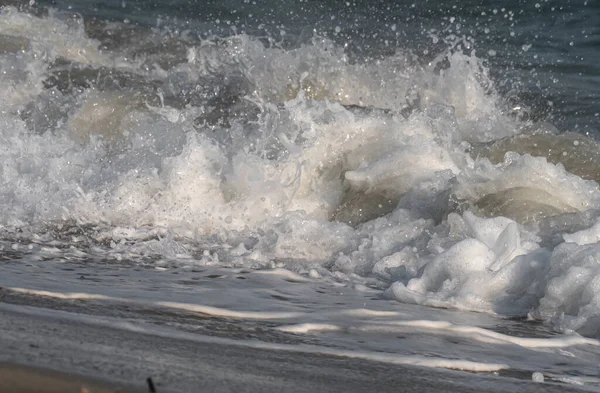 Wave Splash Sea Beach Macro Close — Stock Photo, Image