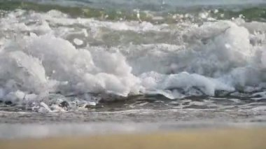 Plaj dalgası makro yavaş çekim