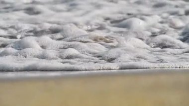 Plaj dalgası makro yavaş çekim