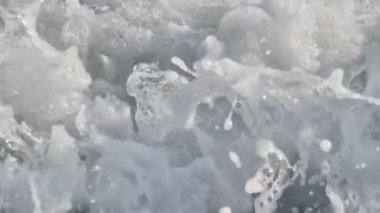 Plaj dalgası makro yavaş çekim