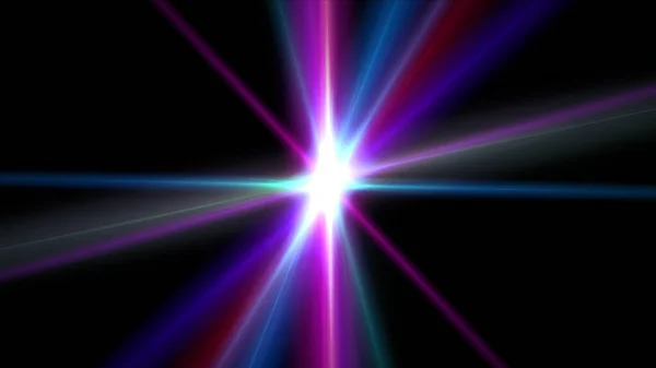 Light Effect Abstract Star Burst Flash Laser Beam Illustration — Stock Photo, Image