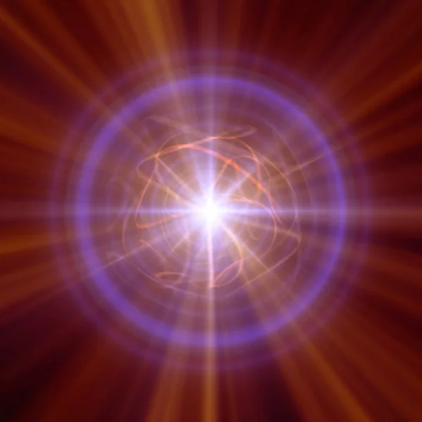 Estrela Nêutrons Rotativa Altamente Magnetizada Ilustração Abstrata — Fotografia de Stock