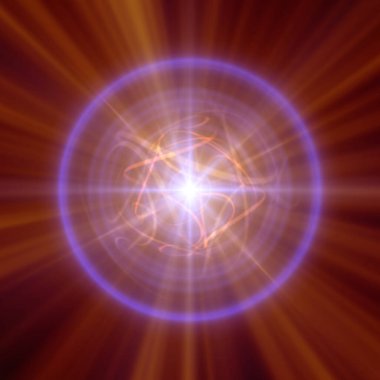 Yüksek manyetize edilmiş nötron yıldızı, soyut illüstrasyon