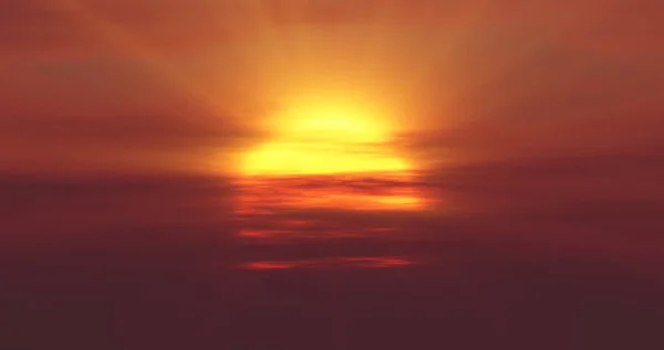 Velký Východ Slunce Západ Slunce Vykreslení Ilustrace — Stock fotografie