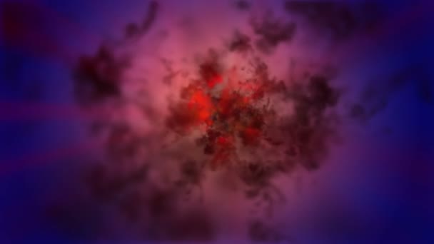 太空中的抽象火焰 — 图库视频影像