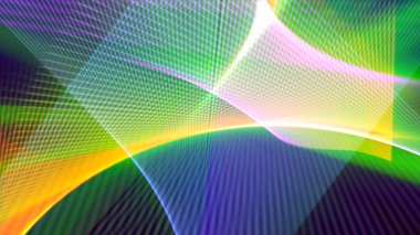Soyut arkaplanın renkli geometrik parlak çizgileri, 3D görüntüleme