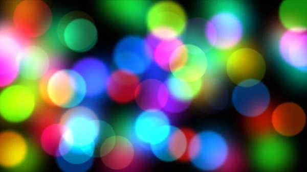 Círculos Coloridos Com Fundo Abstrato Bokeh Ilustração — Fotografia de Stock