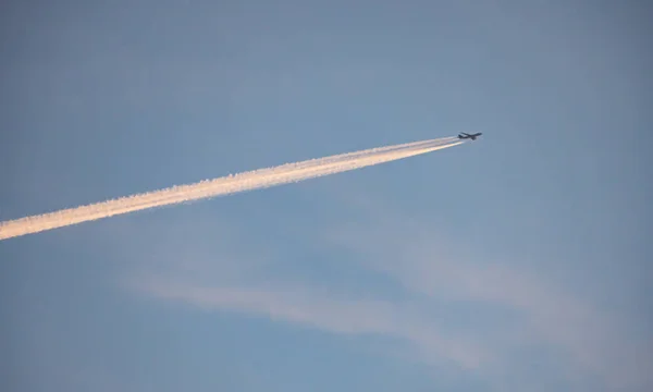 Jet Linea Aereo Cielo — Foto Stock