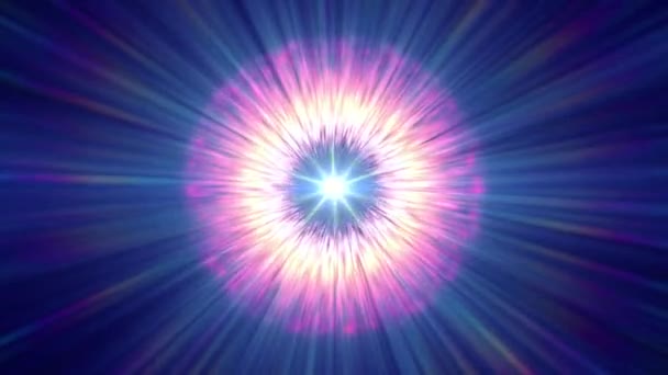 Círculo de ojo de rayo nebulosa 4k — Vídeos de Stock