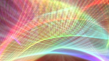 Fraktal gerçekliklerin perspektifleri soyut arkaplan illüstrasyonu