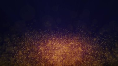 Yanan kırmızı sıcak uçan kıvılcımlar gece gökyüzünde ateş saçar.