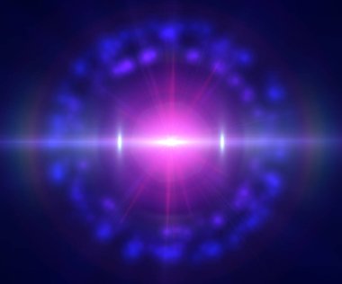 Uzayda pulsar yıldız ışığı, soyut illüstrasyon