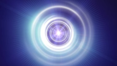 Halkalar hafif ışın küre neon ışık illüstrasyonu