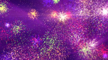 havai fişek rengi ışık çizimi siyah arkaplanda izole edildi