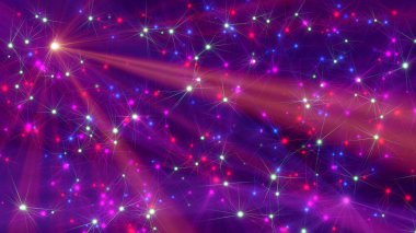 Lazer ışını neon ışınları çizimi