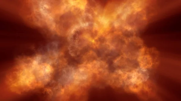 Fire Flame Explosion Space Abstract Illustration — Stock Photo, Image