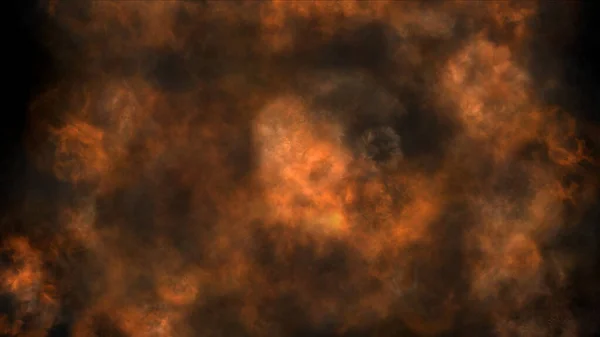 Vuur Vlam Explosie Ruimte Abstracte Illustratie — Stockfoto