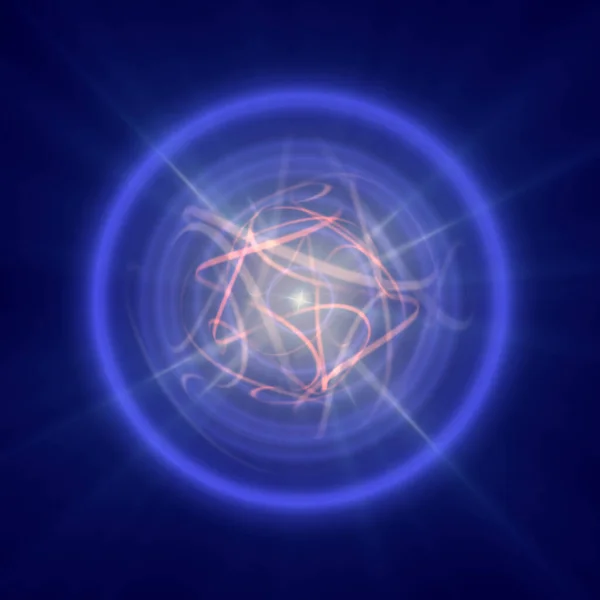 Estrella Neutrones Giratoria Altamente Magnetizada Ilustración Abstracta —  Fotos de Stock