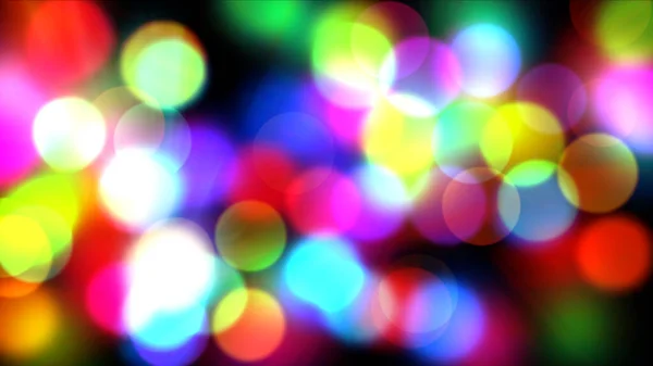 Colorful Circles Bokeh Abstract Background Illustration — Stock Photo, Image