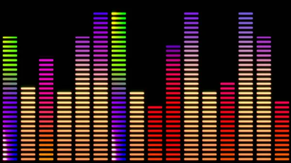 Графік Панелі Цифрового Еквалайзера Ілюстрація Абстрактного Тла Звукового Еквалайзера — стокове фото
