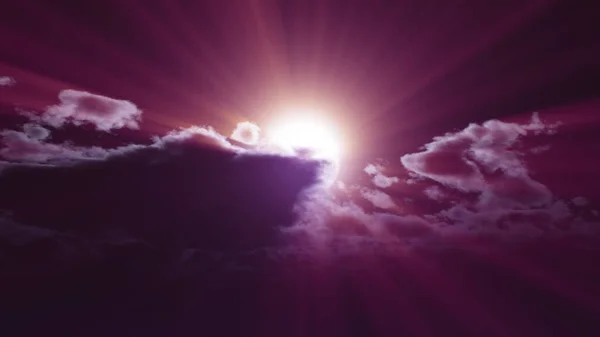 Full Moon Night Cloud Sky Render Illustration — Stock Photo, Image