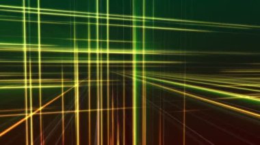 Uzayda 3d çizgi neon ışığı