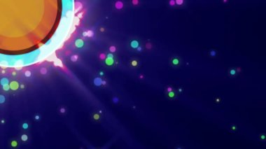 soyut parçacık çemberleri halka hareket arkaplanı