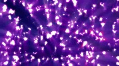 parlayan ışık böcekleri, 3D render 4k