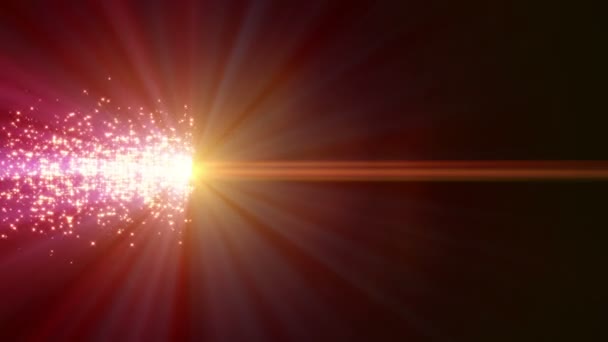 Luz partícula chispa rayo movimiento 4k — Vídeo de stock