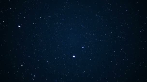 Estrellas vuelan en el espacio 4k — Vídeos de Stock