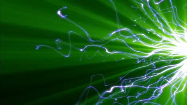 Boşluktaki soyut parçacık dokunaçları 4k — Stok video
