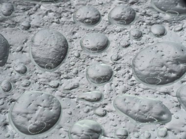 Cam duvara bir damla su damlatın, kapatın.