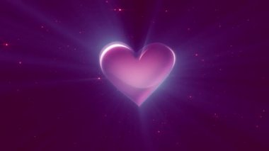 kalp parlaklığı nabız 3D render