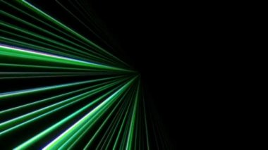 Uzayda 3d çizgi neon ışığı