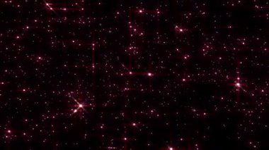 Işık yıldızları kar gibi düşüyor