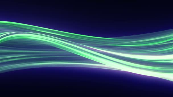 Superficie fluorescente al neon futuristica. Sfondo del movimento astratto — Video Stock